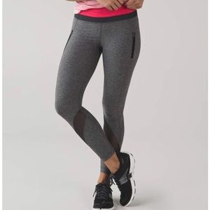 Grey lululemon inspire tights size 4